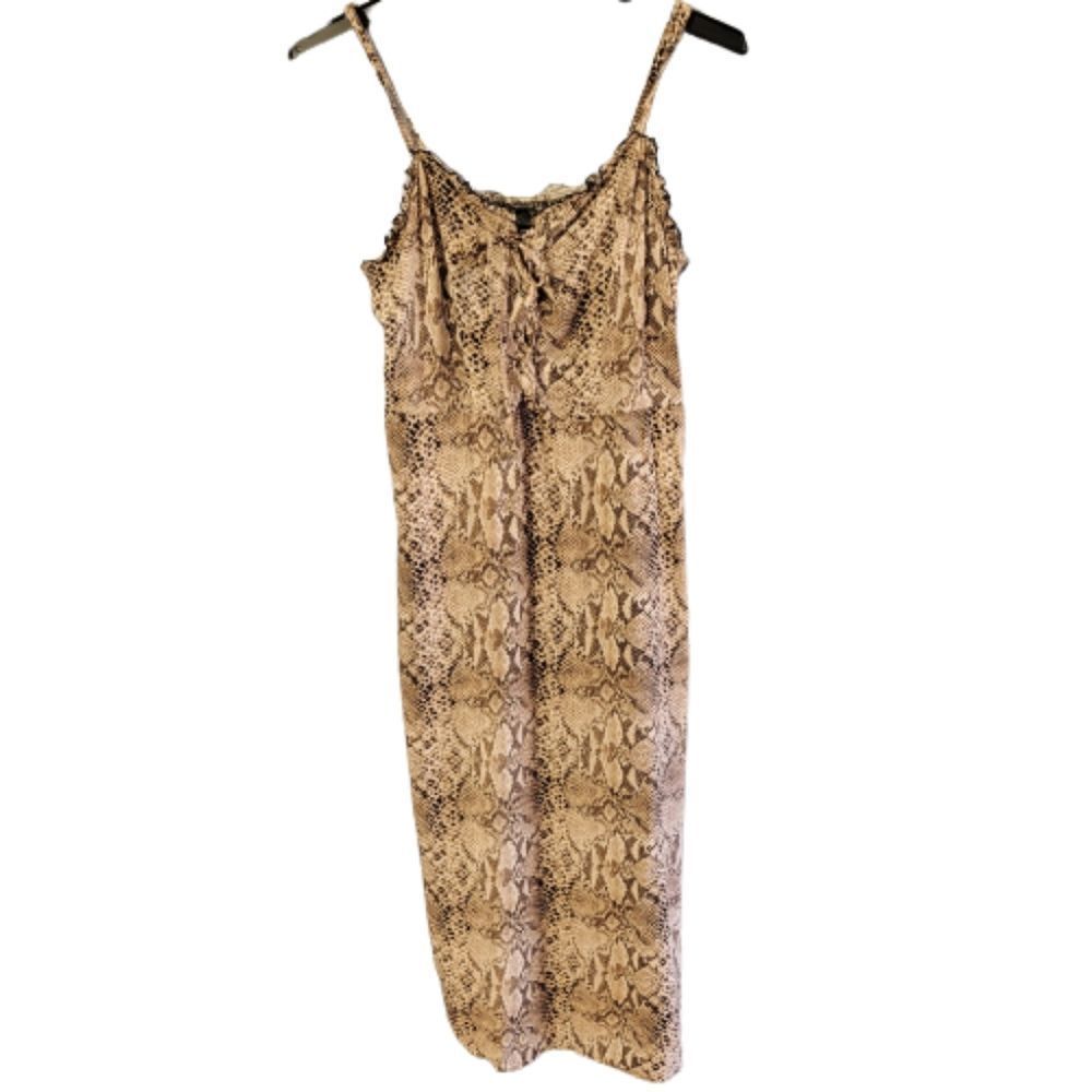 Wild Fable python print strappy dress